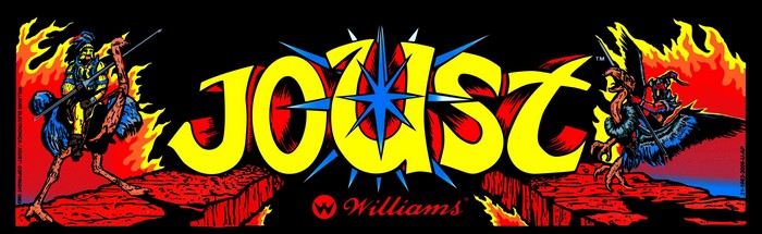 Joust Arcade Game Marquee by Williams
