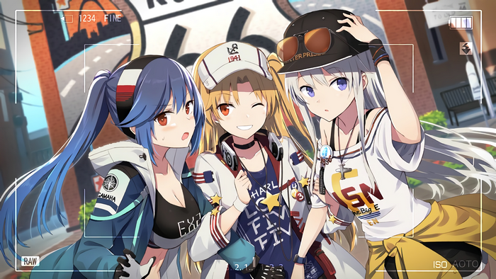 Azur Lane: Cleveland, Enterprise, and Essex in Casual Outfits