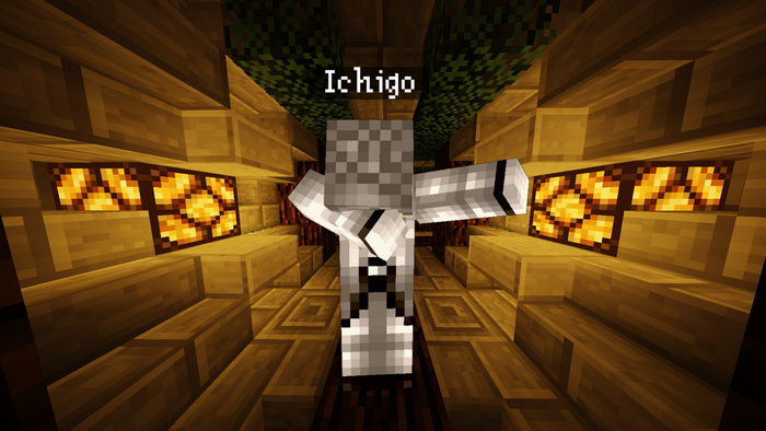 Ichigo from Bleach in Minecraft