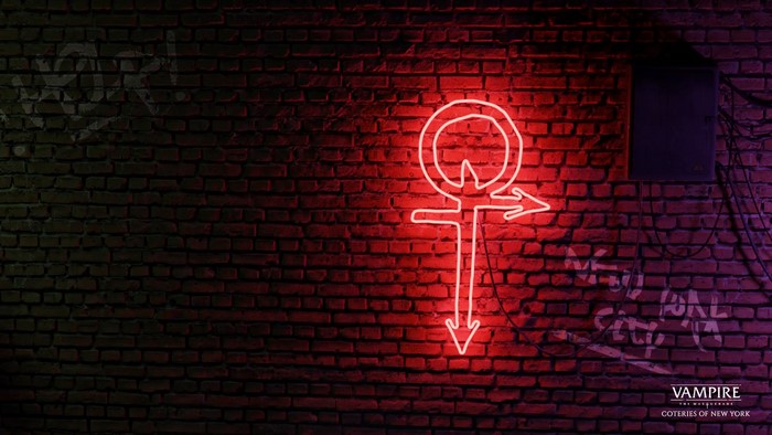 Vampire: The Masquerade Coteries of New York Neon Ankh