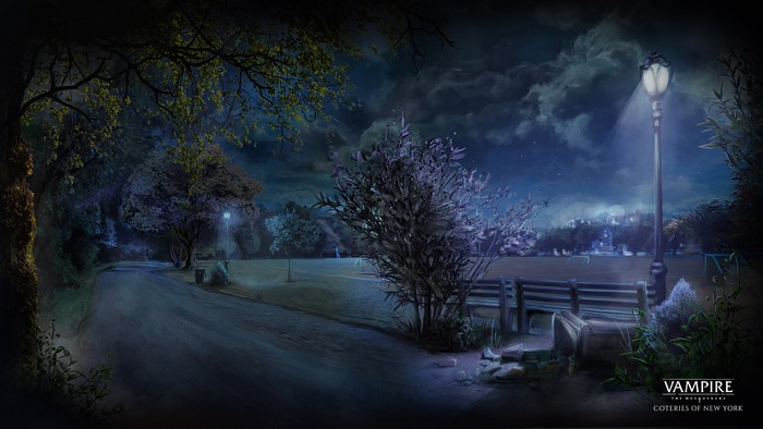 Vampire: The Masquerade - Coteries of New York park at night