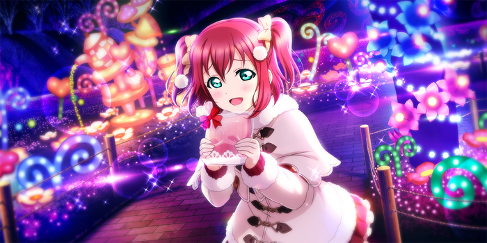 Kurosawa Ruby from Love Live! Sunshine!! holding a jar