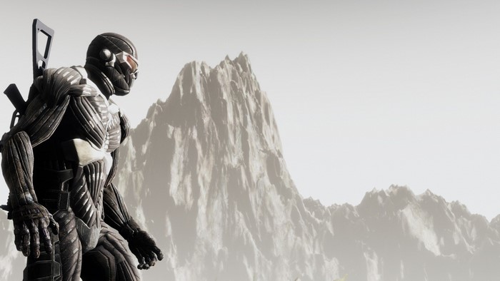 Crysis 2 Nanosuit Soldier with Mountains