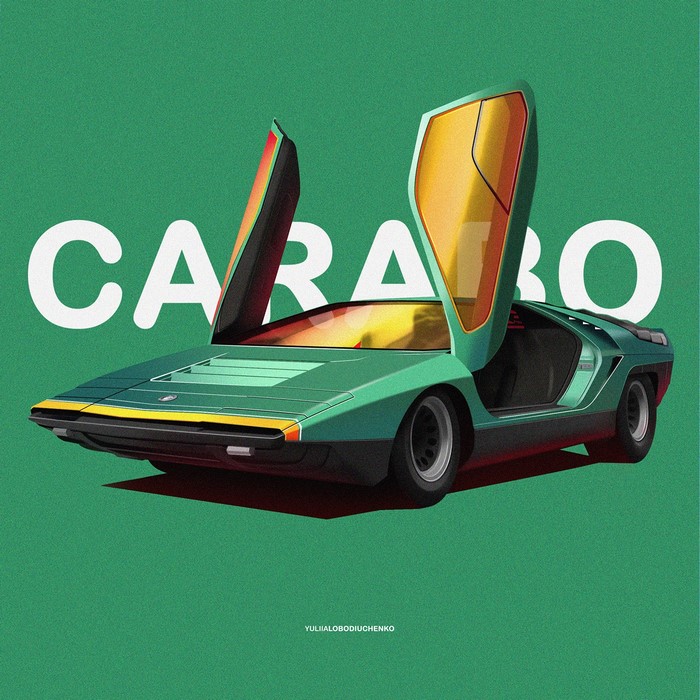 Alfa Romeo Carabo concept car with scissor doors