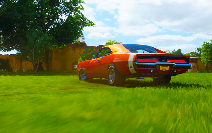 Orange Dodge Charger R/T in Forza Horizon 4