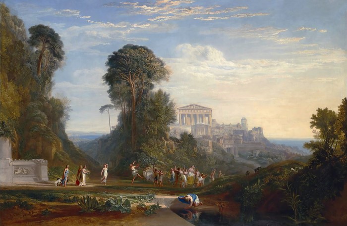 The Temple of Jupiter Panellenius Restored by J.M.W. Turner
