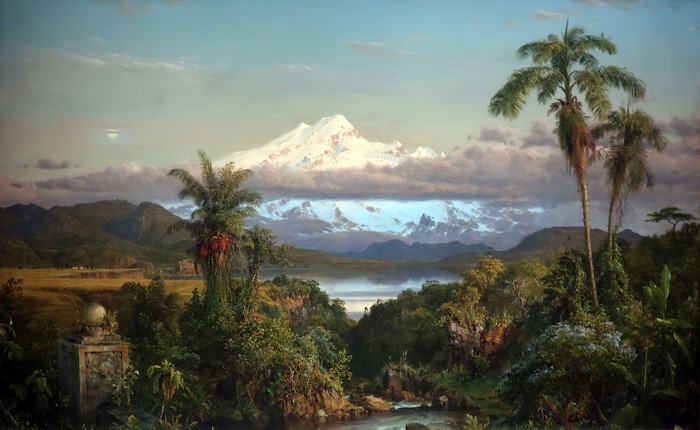 Cayambe Volcano Landscape by Frederic Edwin Church