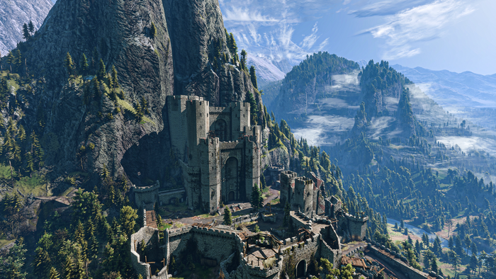 4K The Witcher 3: Wild Hunt Kaer Morhen