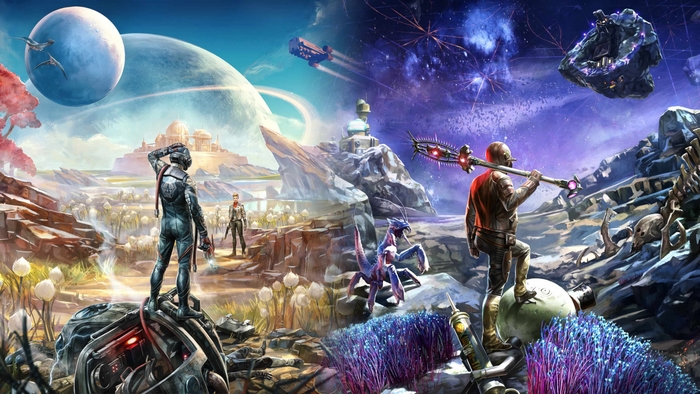 The Outer Worlds Futuristic Sci-Fi Landscape