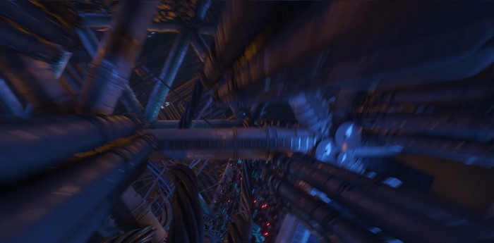 Science fiction pipes and wires in 3ds Max