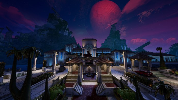 Borderlands 3 video game art at night