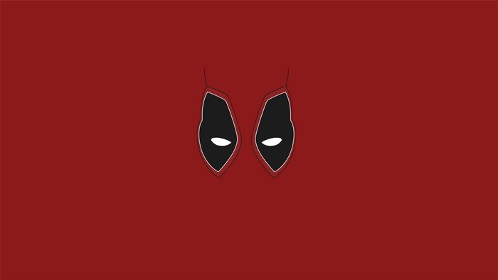 Deadpool from Marvel Comics minimalism