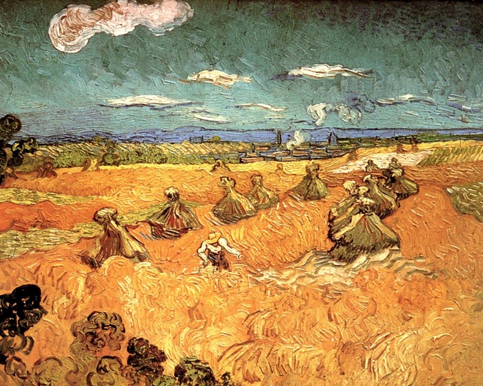 Wheat Field with Reapers by Vincent van Gogh