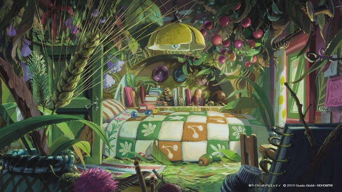 Arrietty's Bedroom Scene from Studio Ghibli