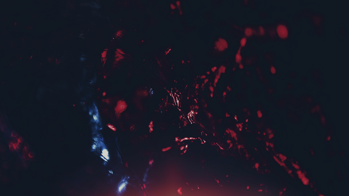Abstract dark background with red and blue lights