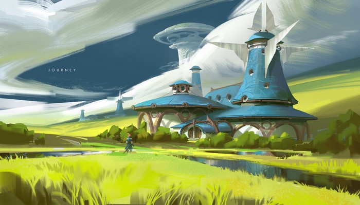Fantasy House 4K Landscape Building