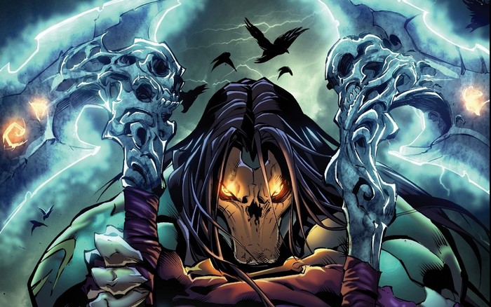 Death from Darksiders 2 with scythes