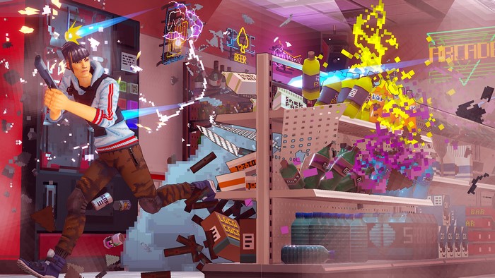 Due Process HD: Pixelated action in a convenience store