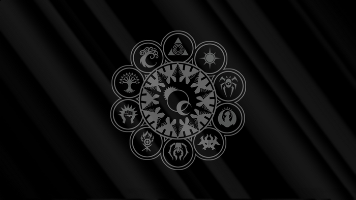 Magic: The Gathering symbols arranged in a circle