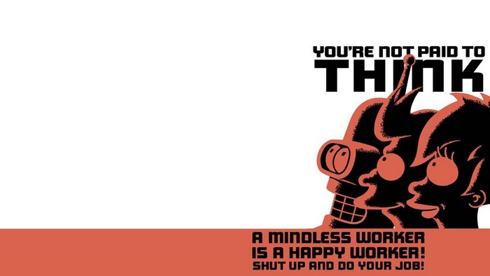 Bender and Fry from Futurama propaganda poster