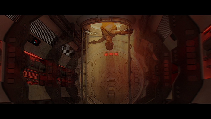 The Mandalorian in a Cryo-chamber