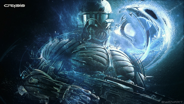 Crysis 2 Prophet with SCAR rifle
