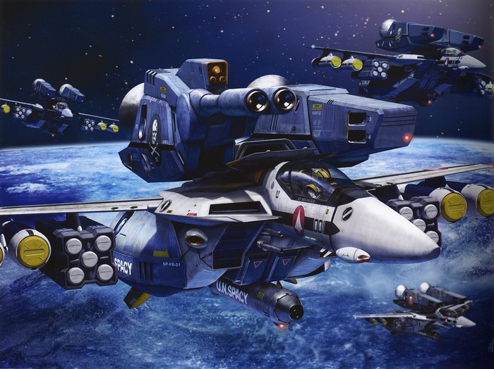 Veritech Fighters from Robotech in Space