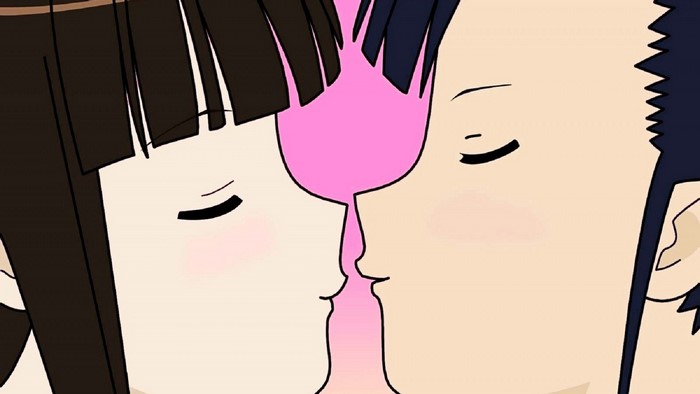 Sakurazaki Setsuna and Konoe Konoka kissing from Mahou Sensei Negima