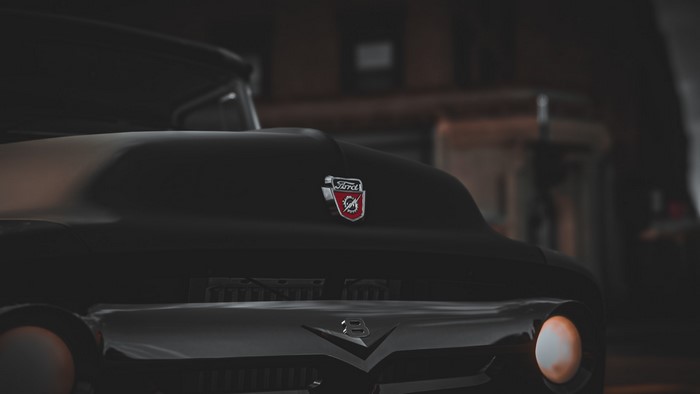 Ford F-100 pickup truck emblem