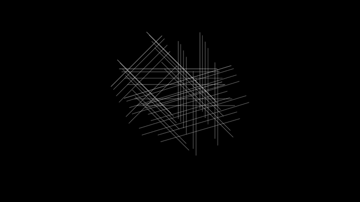 Abstract line art on black background
