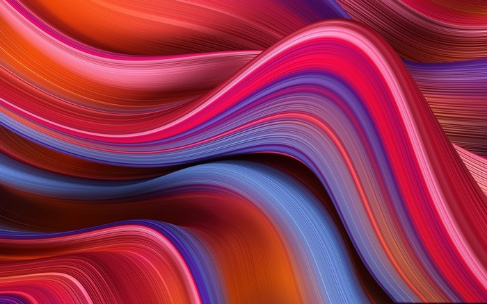 Abstract colorful swirling shapes