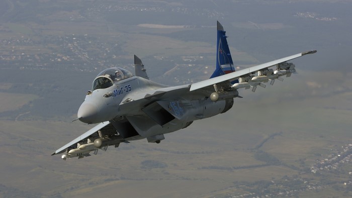 Mikoyan MiG-35 fighter jet in flight