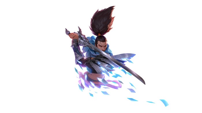 Yasuo from League of Legends and Legends of Runeterra