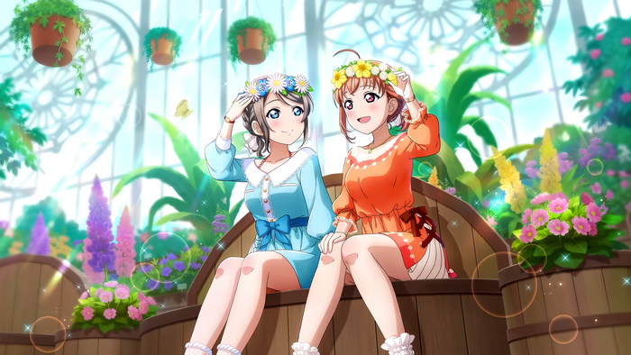 Watanabe You and Takami Chika from Love Live! Sunshine!!