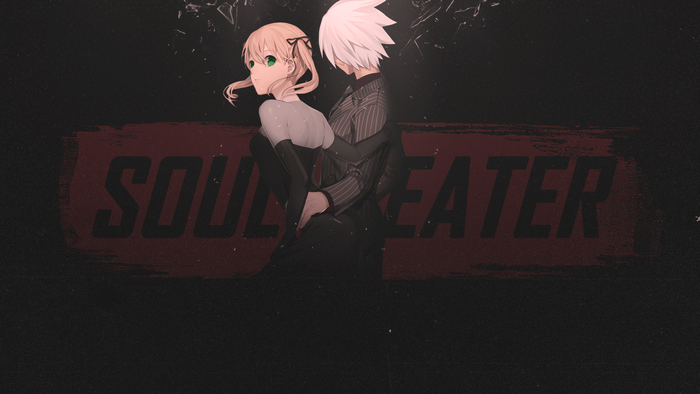 Soul Eater anime characters Maka Albarn and Soul Evans