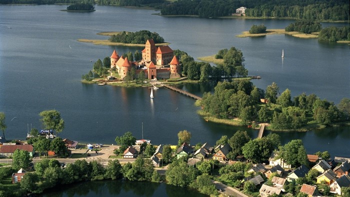 Trakai Island Castle in Trakai, Lithuania