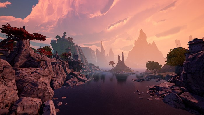 Borderlands 3 screenshot of a fantasy landscape