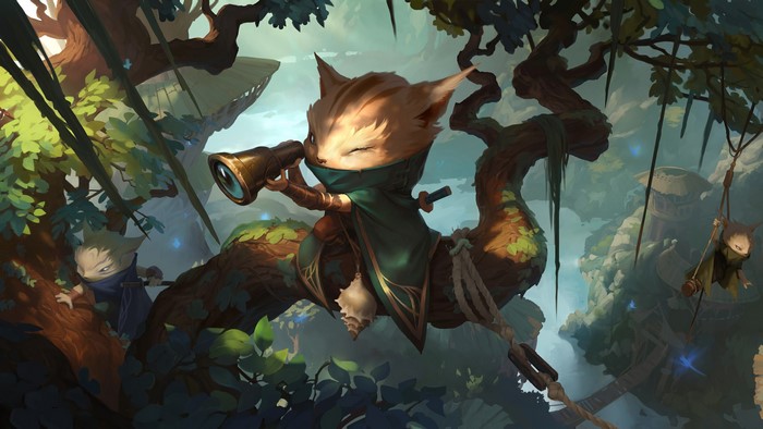 4K Legends of Runeterra: A scout looks through a telescope