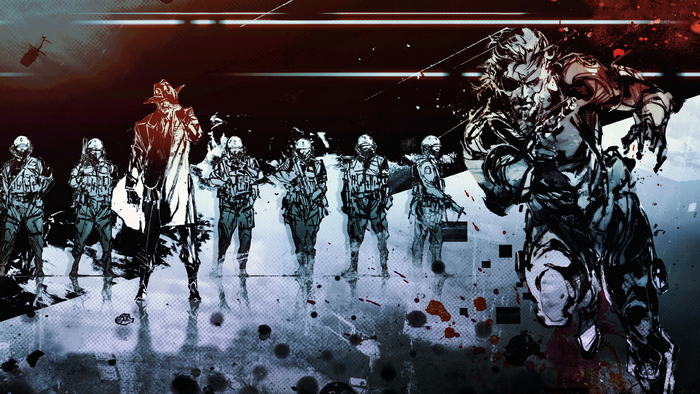Big Boss and soldiers from Metal Gear Solid V: The Phantom Pain