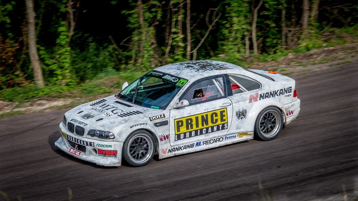 4K Drift BMW M3 E46 on Racetrack