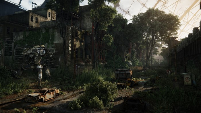 Crysis 3 Mech and Ruined City