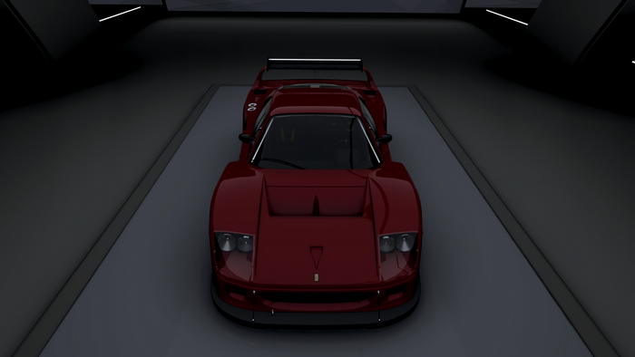 Red Ferrari race car in Forza Horizon 4