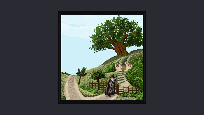 Gandalf from The Lord of the Rings pixel art
