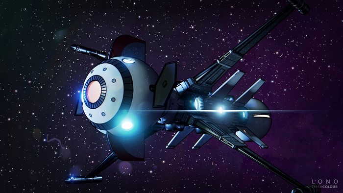 Spaceship from Captain Future