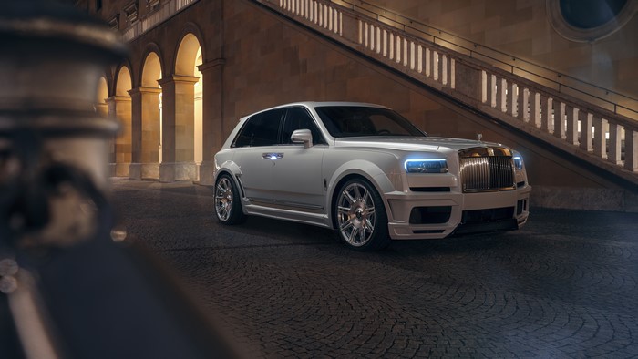 Rolls-Royce Cullinan SUV at night
