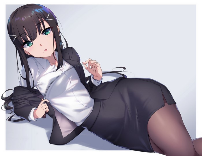 Kurosawa Dia from Love Live! Sunshine!! in a business suit