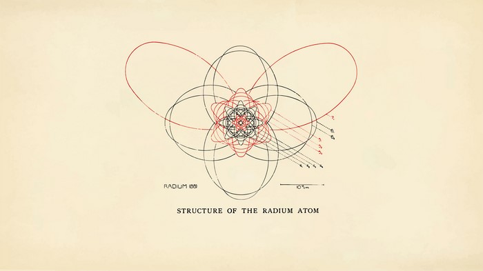 Structure of the Radium Atom Diagram
