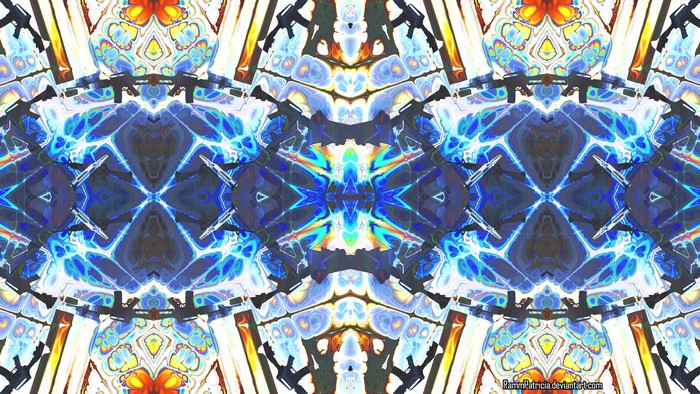 Psychedelic M4 Carbine Kaleidoscope Digital Art