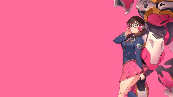 D.Va from Overwatch with her mech