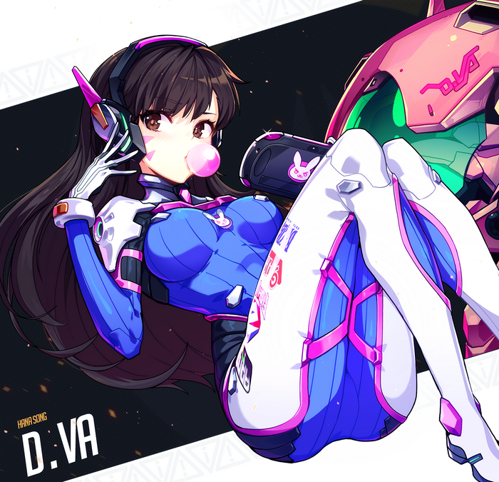 D.Va from Overwatch with her MEKA
